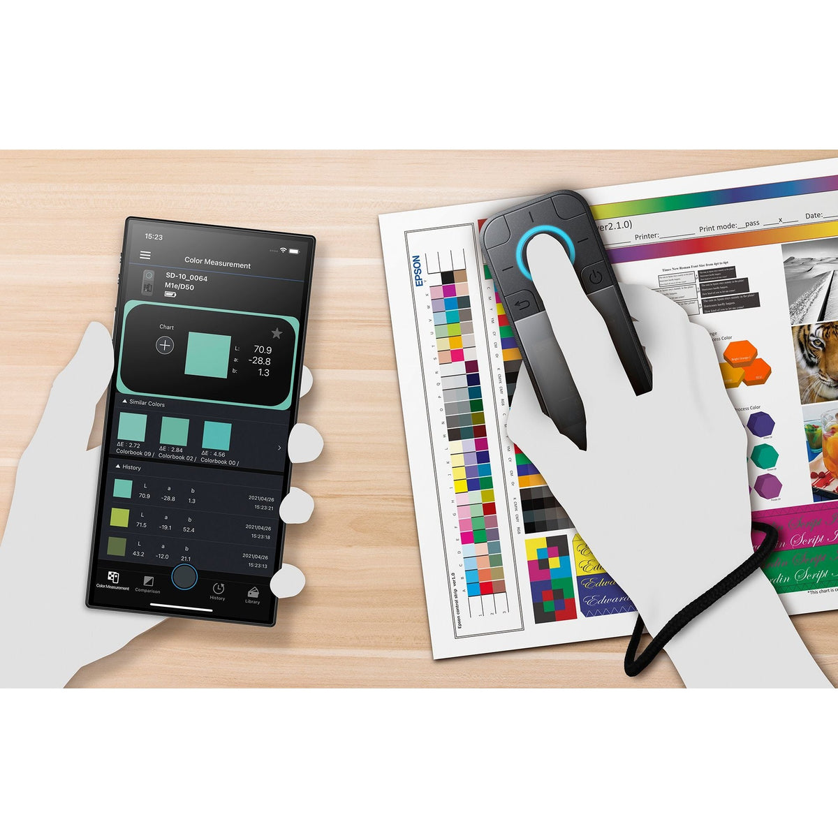 Epson SD-10 Portable Spectrophotometer, Bluetooth and USB B41CK17301B0 atomoffice