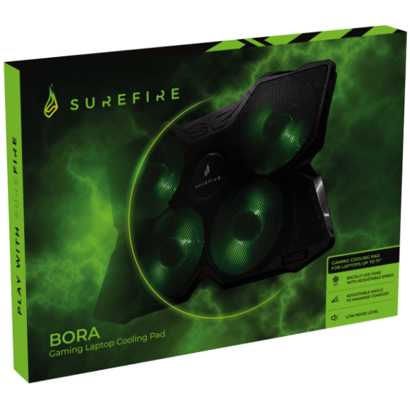 SureFire Bora Gaming Laptop Cooling Pad Green