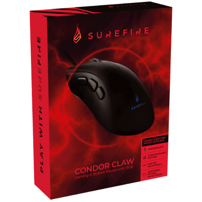 SureFire Condor Claw Gaming 8 Button Mouse with RGB