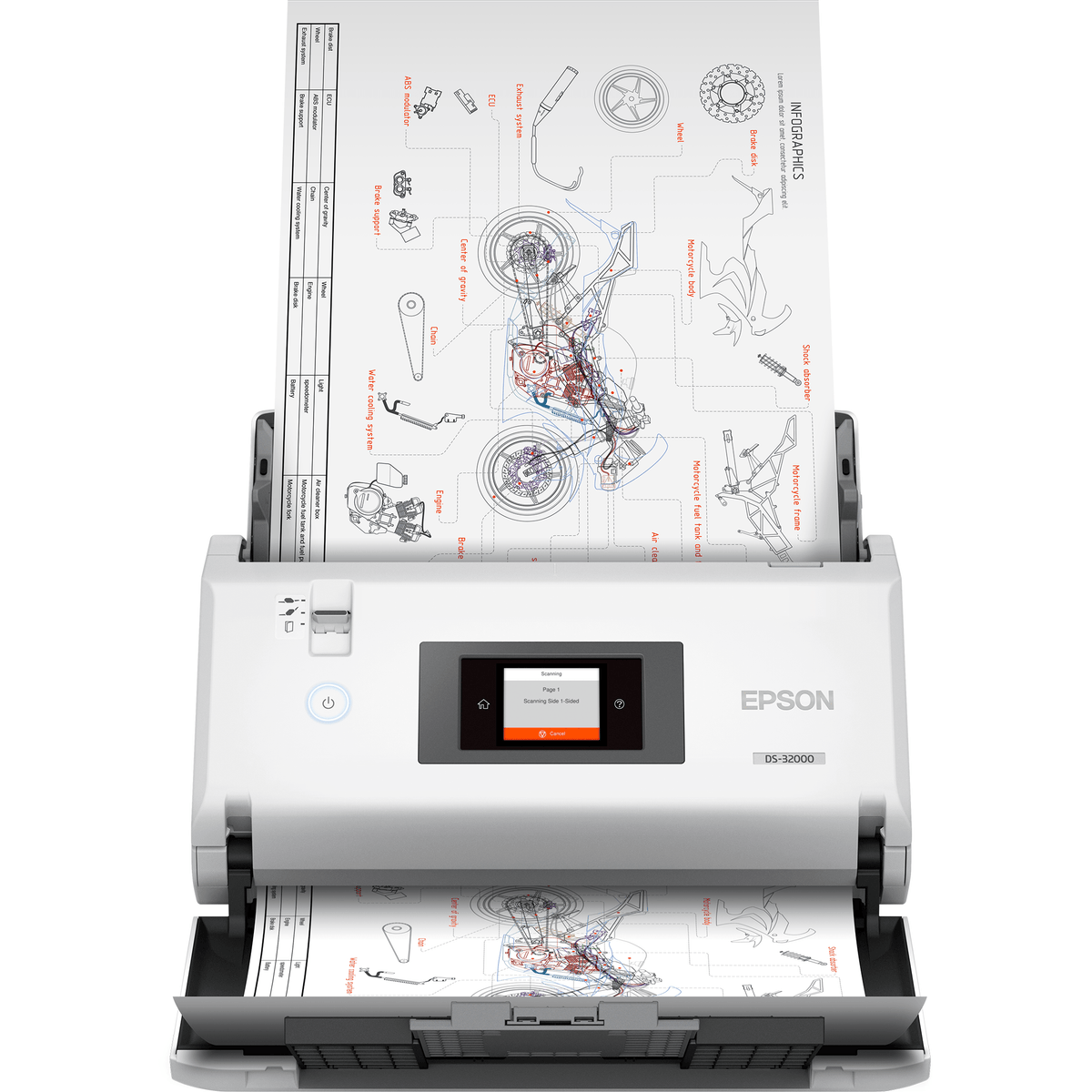 Epson WorkForce DS-32000 A3 Document Scanner, 90 ppm, Duplex B11B255401BE atomoffice