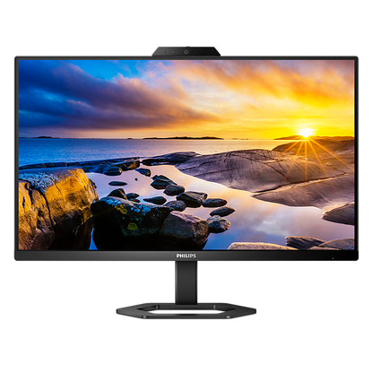 Philips 24" 24E1N5300HE Flat FHD Monitor IPS Panel 75Hz - DP, HDMI, USB-C with Windows Hello Pop-up Webcam and Speakers atomoffice
