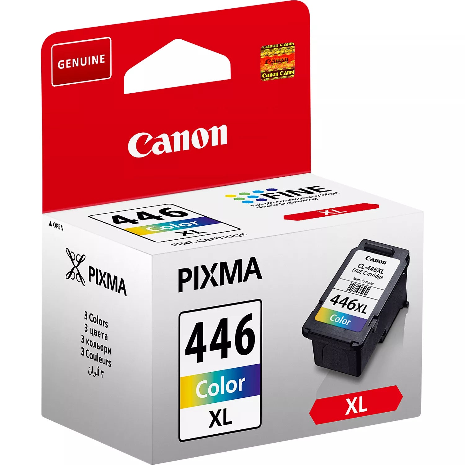 Canon CL-446 Standard and High Yield MultiColour Original Ink Cartridge