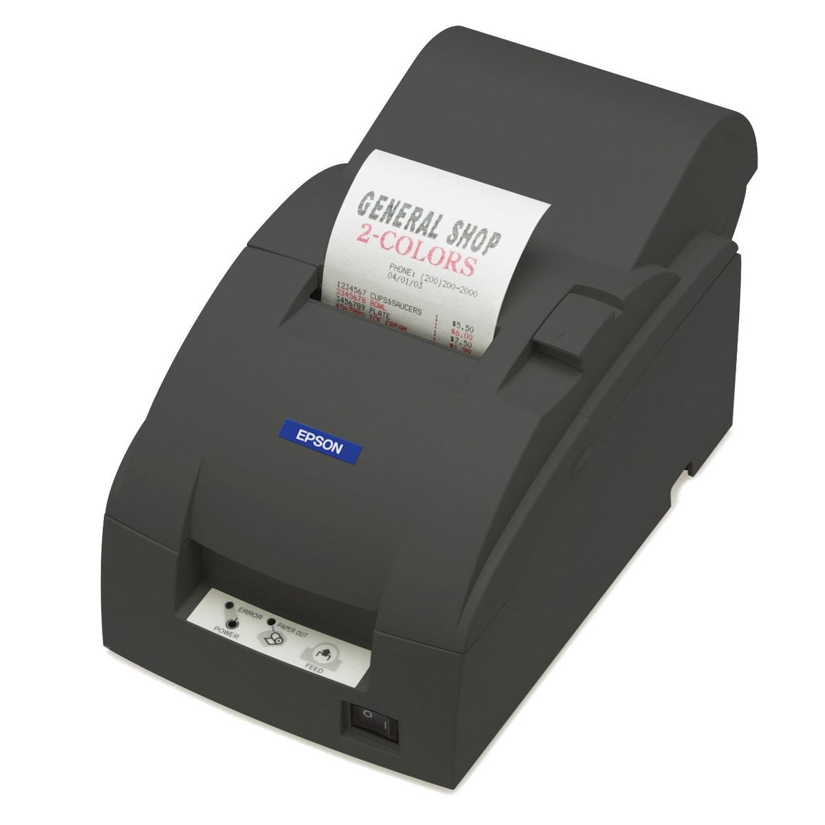 Epson TM-U220A Impact Dot Matrix Receipt Printer, Serial, Dark Grey C31C513057 atomoffice