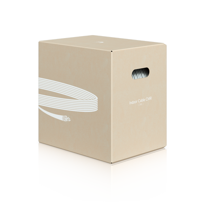 Ubiquiti UniFi Indoor Cable Cat6 CMR, 305 m Box, Riser-Rated, 23 AWG UTP, White atomoffice