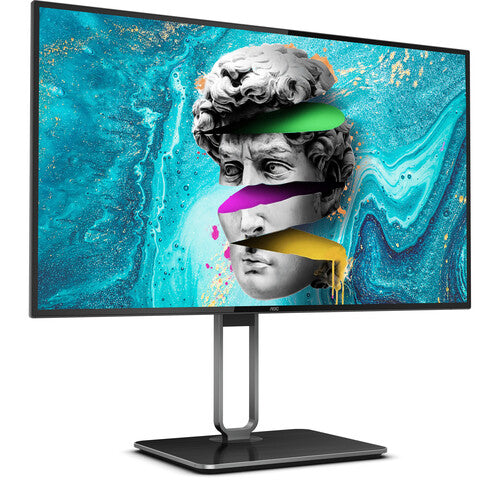 AOC 27" U27U2DP Flat 4K UHD Monitor, IPS Panel 60Hz- DP, HDMI, USB-C atomoffice