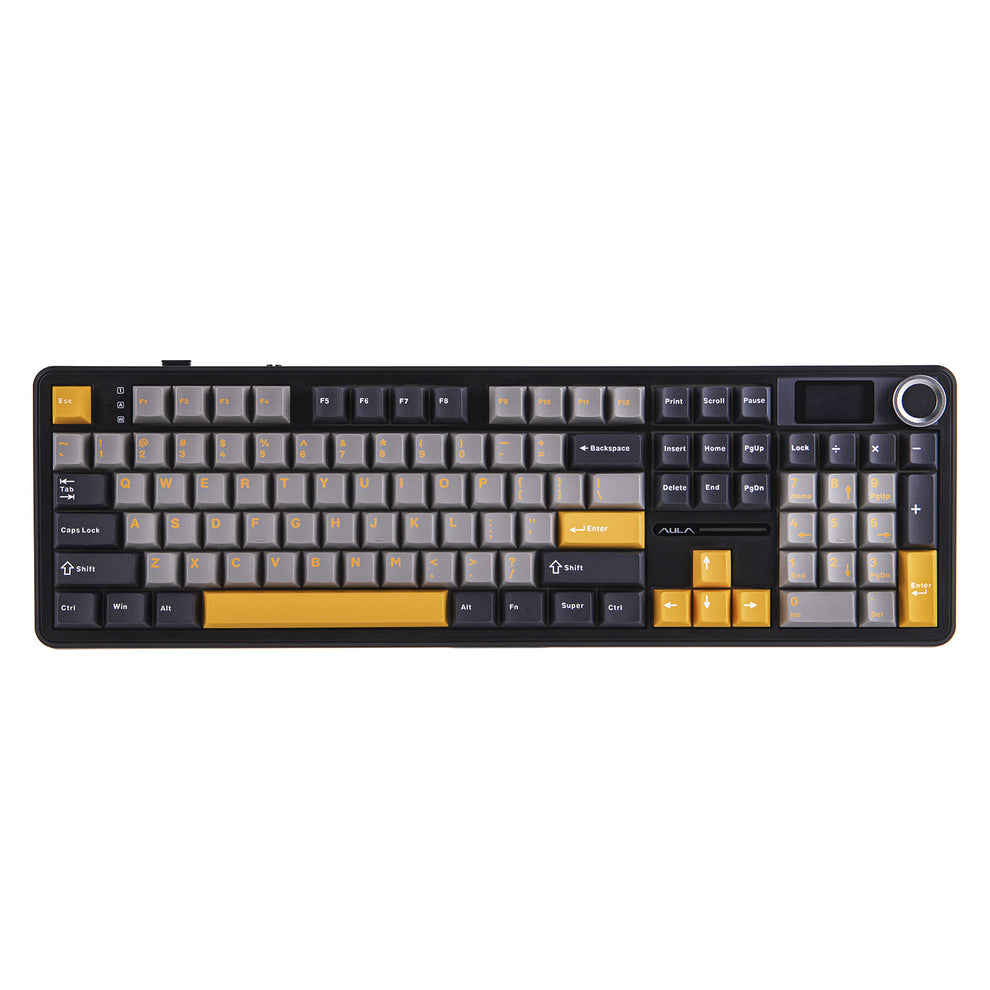 AULA F108 Pro Mechanical Gaming Keyboard RGB 104 Keys Tri-Mode Wireless,Bluetooth,Wired Linear Switch atomoffice