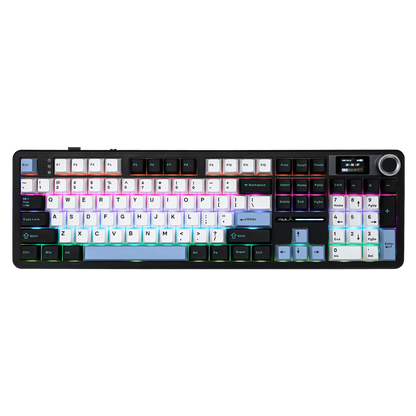 AULA F108 Pro Mechanical Gaming Keyboard RGB 104 Keys Tri-Mode Wireless,Bluetooth,Wired Linear Switch atomoffice