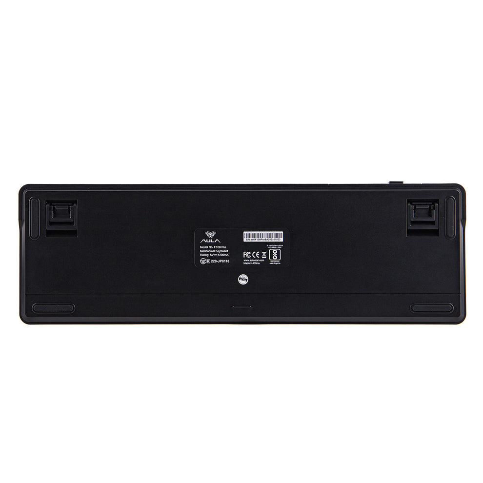 AULA F108 Pro Mechanical Gaming Keyboard RGB 104 Keys Tri-Mode Wireless,Bluetooth,Wired Linear Switch atomoffice