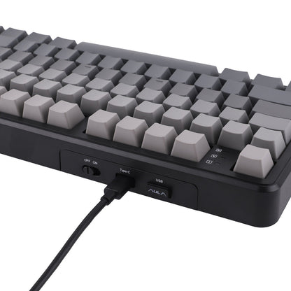 AULA F108 Pro Mechanical Gaming Keyboard RGB 104 Keys Tri-Mode Wireless,Bluetooth,Wired Linear Switch atomoffice