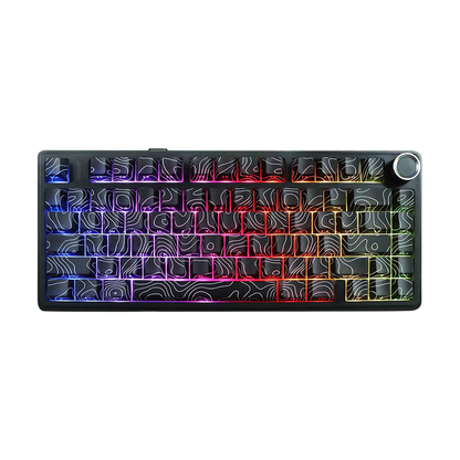 AULA F75 Mechanical Gaming Keyboard RGB 80 Keys Tri-Mode Wireless,Bluetooth,Wired Linear Switch atomoffice