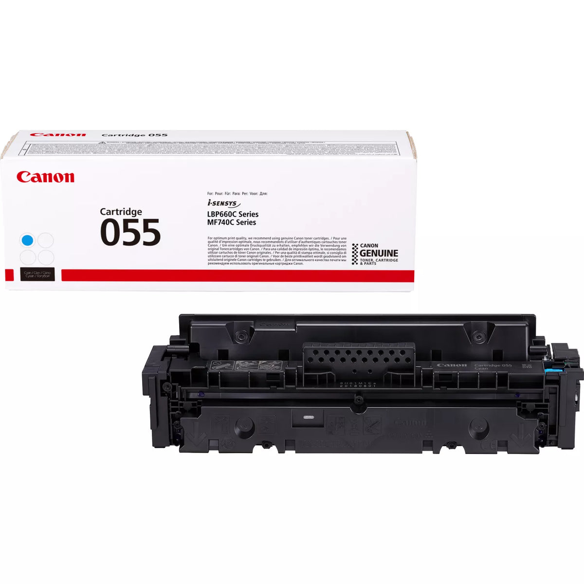 Canon 055 Original Toner Cartridge for Canon i-SENSYS MF744Cdw, MF742Cdw, LBP663Cdw, LBP664Cx, MF746Cx Printers atomoffice