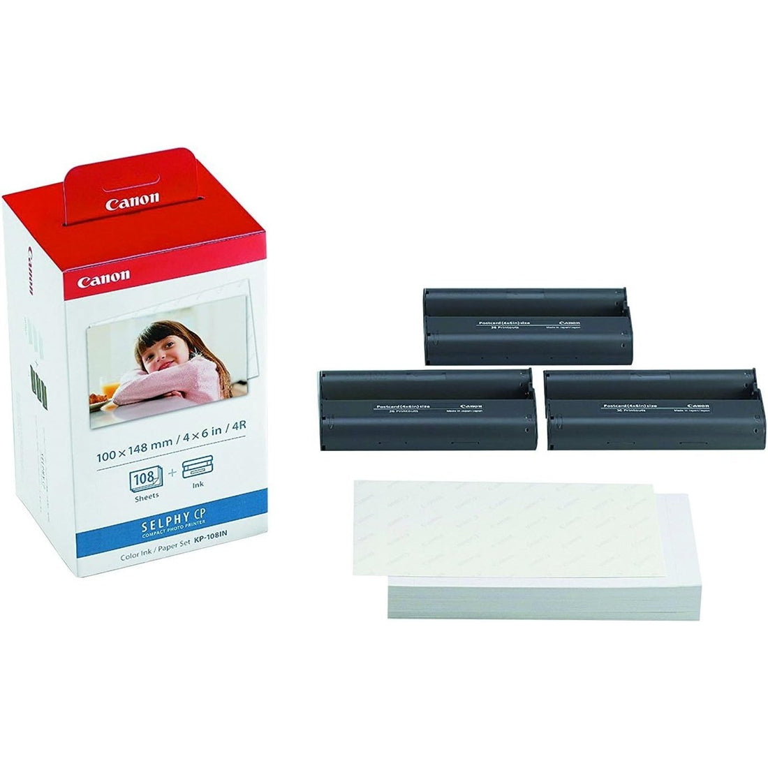 Canon KP-108 Color Ink Paper Set, Postcard atomoffice