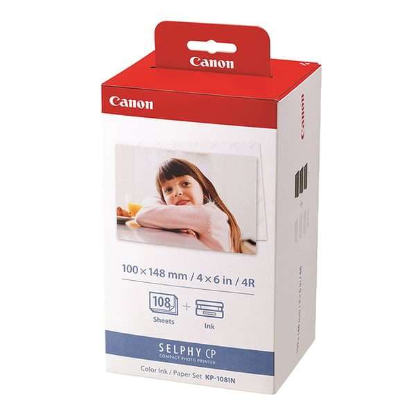 Canon KP-108 Color Ink Paper Set, Postcard