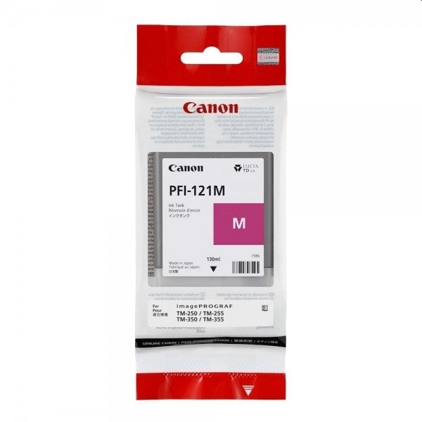 Canon PFI-121M (130ml) Original Ink Cartridge for Canon imagePROGRAF TM-250, TM-255, TM-350, TM-355