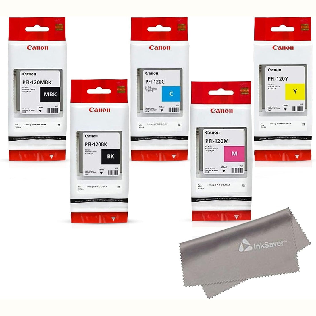Canon PFI120 130ml Original Ink Cartridge - for use in TN-200, TM-205, TM-300, TM-350 atomoffice