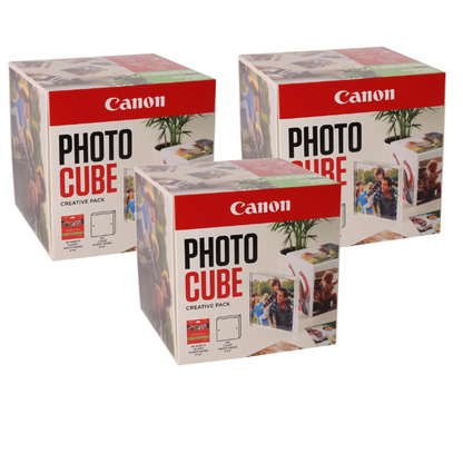 Canon Photo Cube and Frame + PP-201 5x5 Photo Paper Plus Glossy II 40 sheets - Creative Pack atomoffice