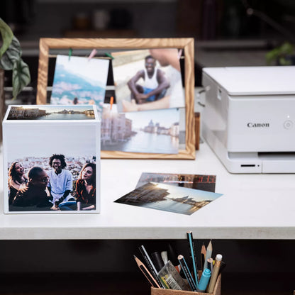 Canon Photo Cube and Frame + PP-201 5x5 Photo Paper Plus Glossy II 40 sheets - Creative Pack atomoffice