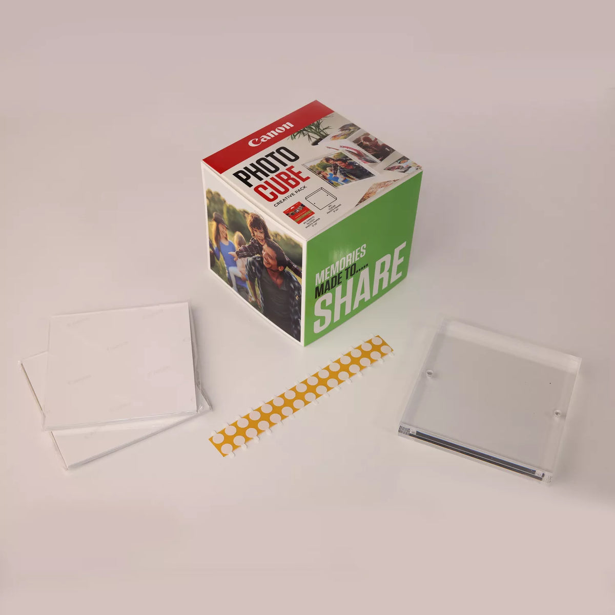 Canon Photo Cube and Frame + PP-201 5x5 Photo Paper Plus Glossy II 40 sheets - Creative Pack atomoffice