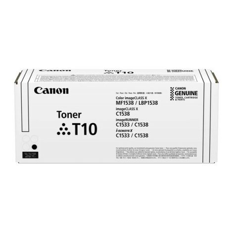 Canon T10 Black Original Toner Cartridge for imageCLASS X MF1538 / LBP1538, C1538, imageRUNNER C1533 / C1538, i-Sensys X C1533/ C1538