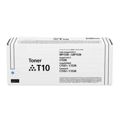 Canon T10 Cyan Original Toner Cartridge for imageCLASS X MF1538 / LBP1538, C1538, imageRUNNER C1533 / C1538, i-Sensys X C1533/ C1538