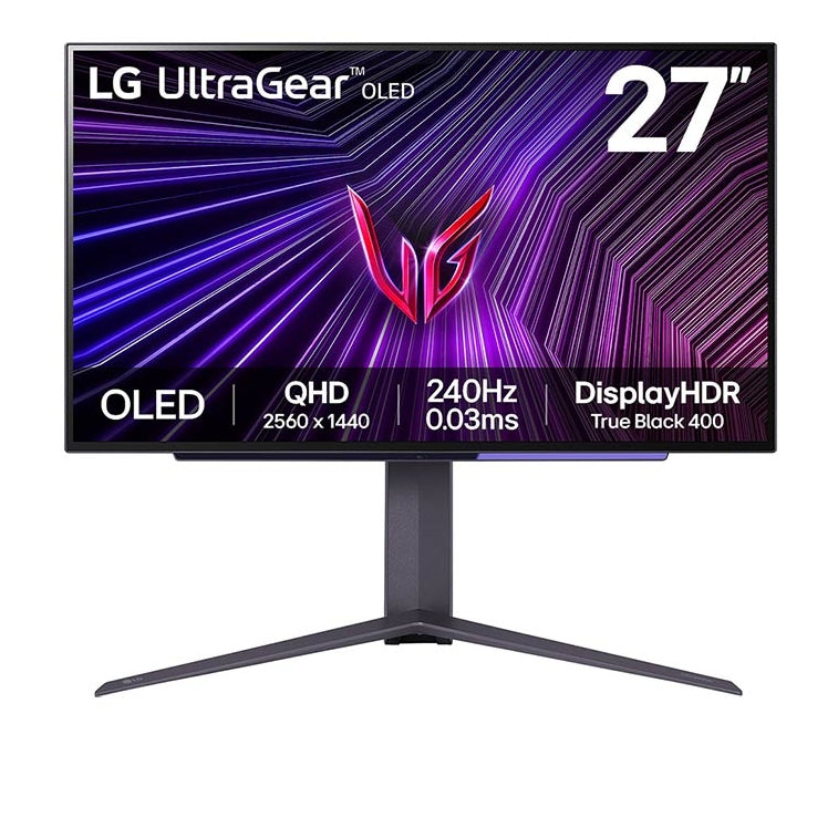 LG 27&quot; 27GS95QE-B Flat QHD Monitor OLED panel 240Hz- DP, HDMI