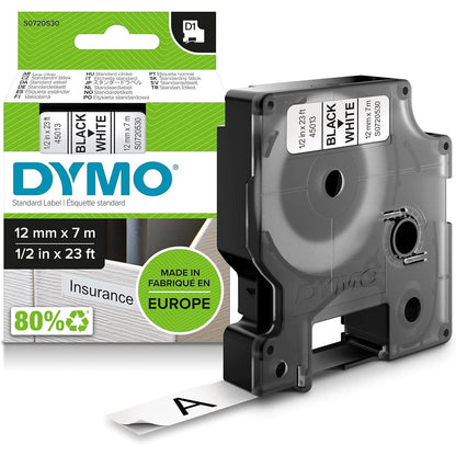 Dymo D1 Label Tape 12mm x 7m atomoffice