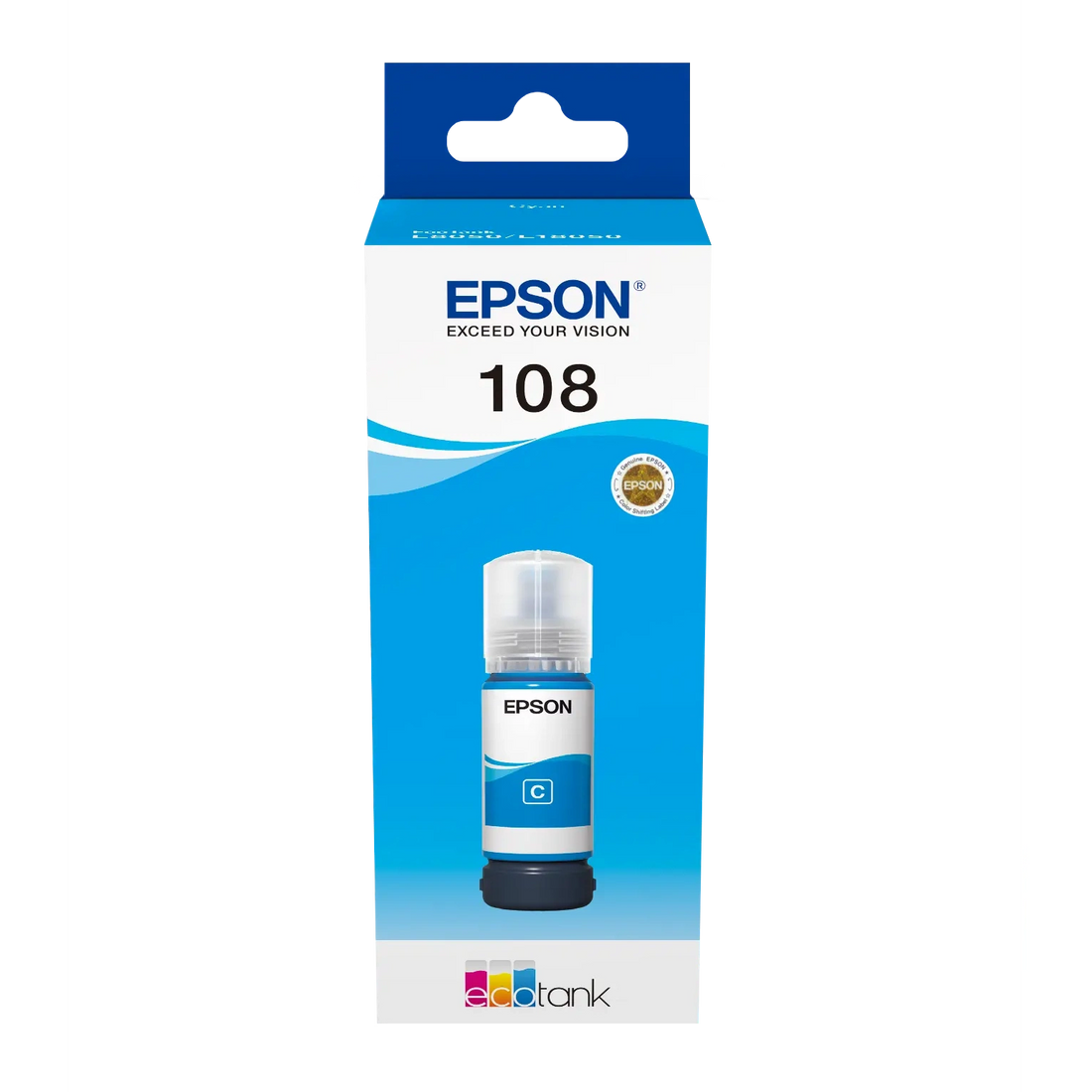 Epson Eco Tank 108 Original Ink Bottle for Epson L18050 L8050 Printers atomoffice