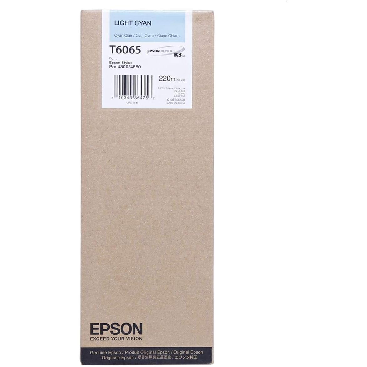 Epson T606 220ml Original Ink Cartridge for Epson Stylus Pro 4880 Printer atomoffice