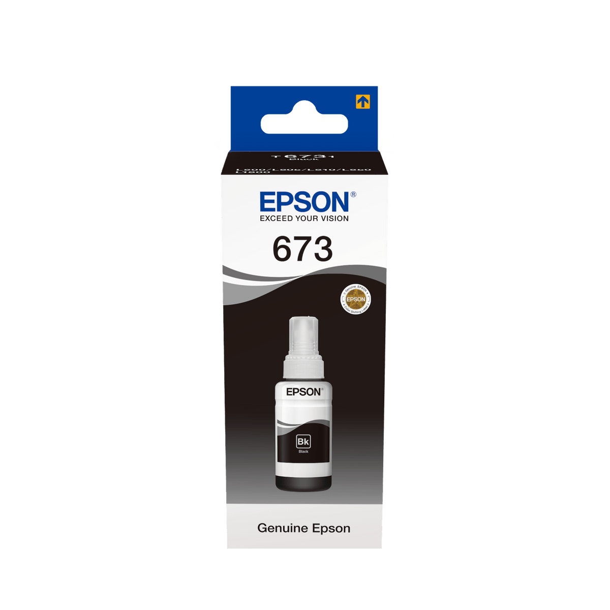 Epson T673 70ml Original Ink Cartridge for Epson Eco Tank L1800, L800, L805, L810, L850 Printer atomoffice