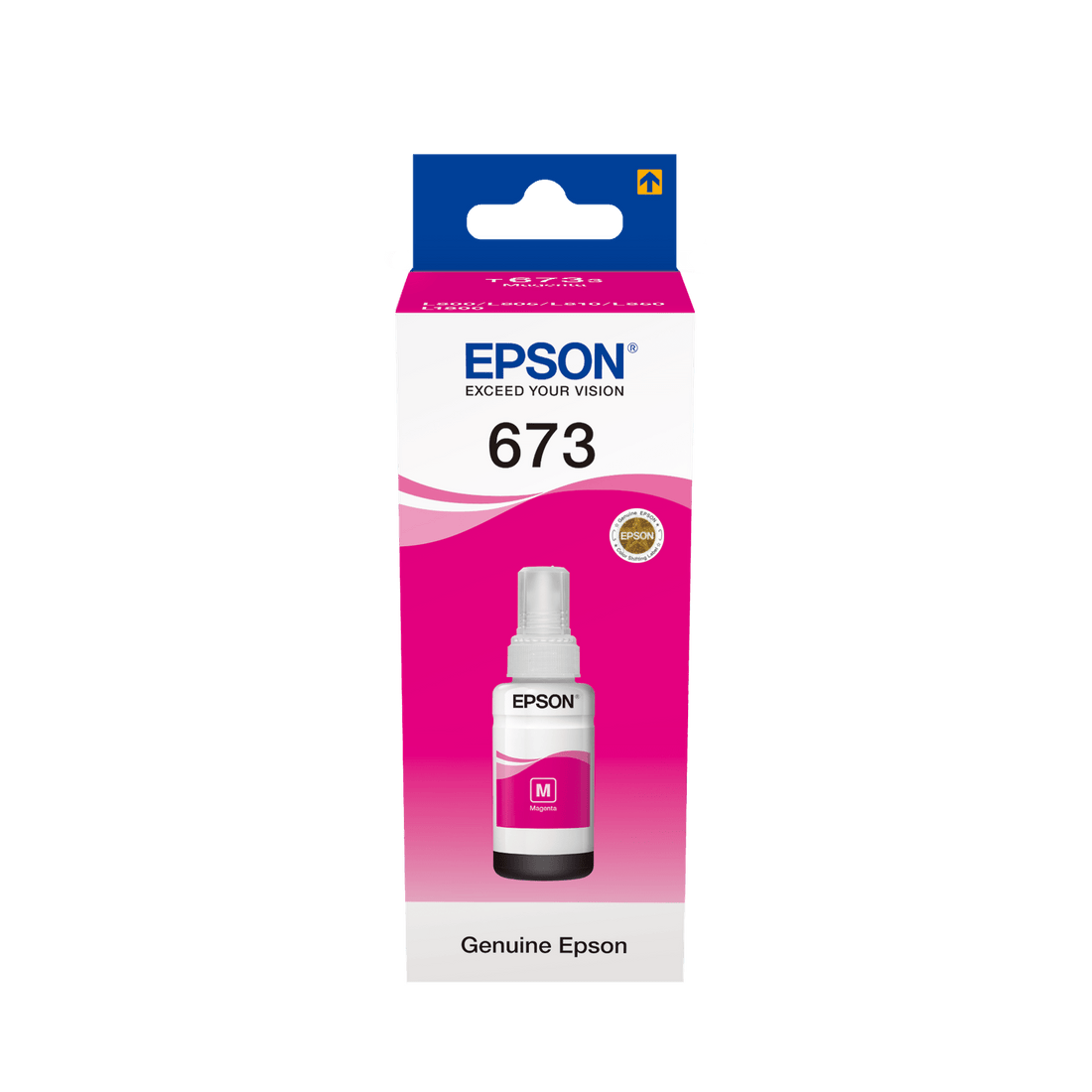 Epson T673 70ml Original Ink Cartridge for Epson Eco Tank L1800, L800, L805, L810, L850 Printer atomoffice