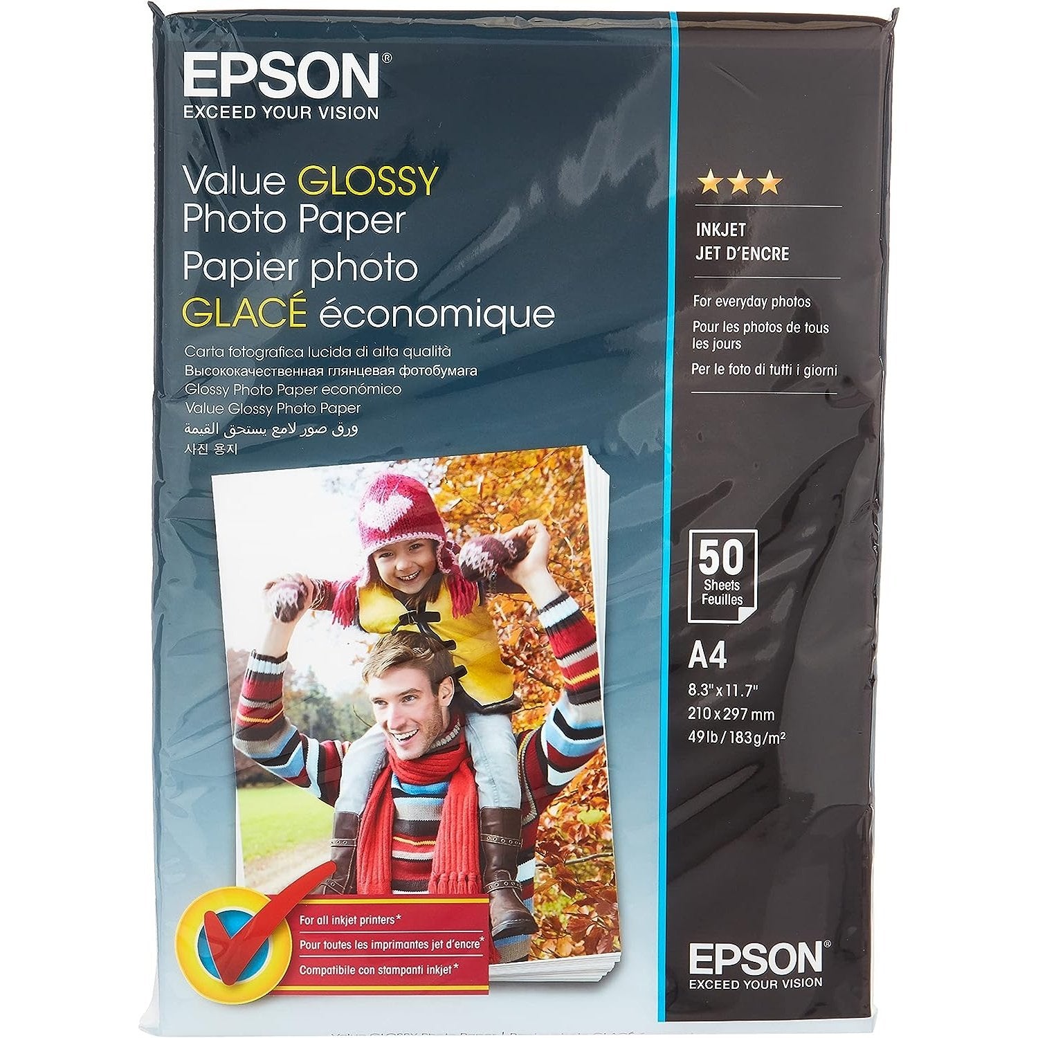 Epson Value Glossy Photo Paper Glossy, A4 50 sheets