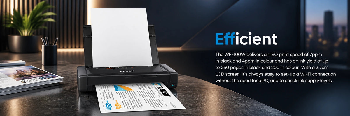 Epson WorkForce WF100W Portable wireless A4 Printer (with Rechargeable battery) — view 4