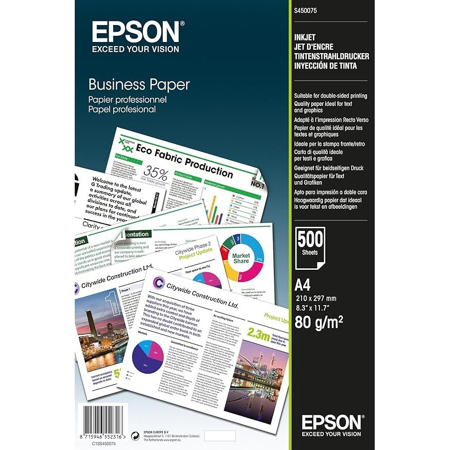 Epson Business Paper 80 g/m² All Purpose A4 Paper atomoffice