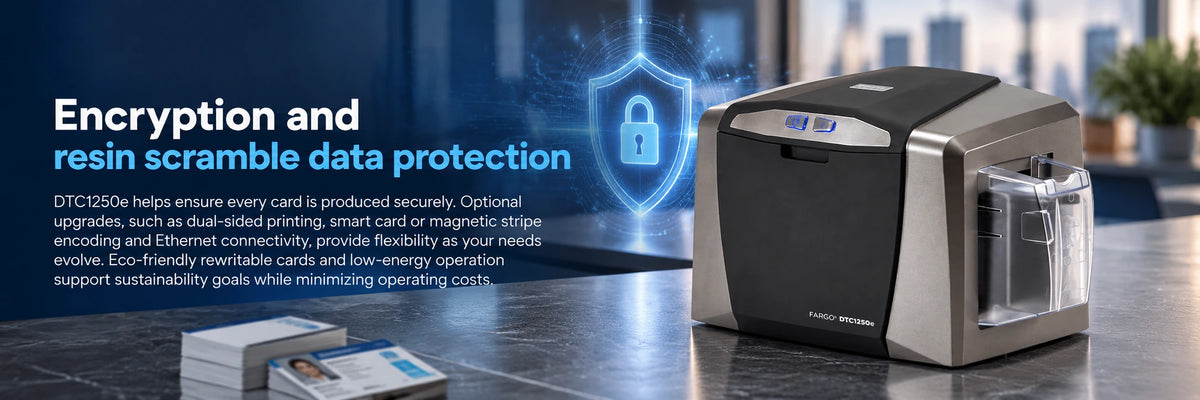HID FARGO DTC1250e ID Card Printer & Encoder — view 2