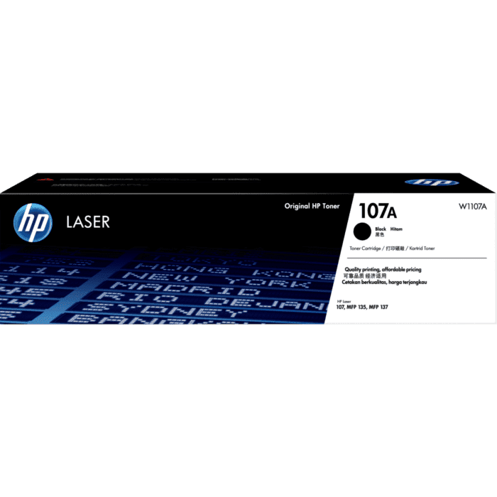 HP 107A Original Toner Cartridge for HP Laser 101w, 102a, 102w, 103a, 103w, 105a, 105w, 107a, 107r, 107w, 107wr, 108a, 108w, MFP 131a, MFP 135a, MFP 135ag, MFP 135r, MFP 135w, MFP 135wg, MFP 138fnw, MFP 138pnw, MFP 139fnw Printers atomoffice