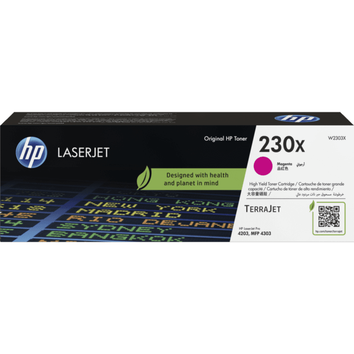 HP 230X Original Toner Cartridge for HP Color LaserJet Pro 4203dn, 4203dw, MFP 4303fdw, MFP 4303dw