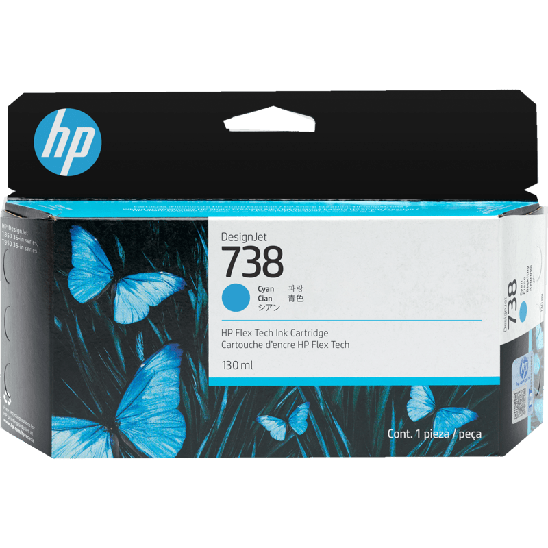 HP 738 130ml DesignJet Original Ink Cartridge