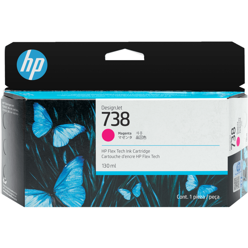 HP 738 130ml DesignJet Original Ink Cartridge