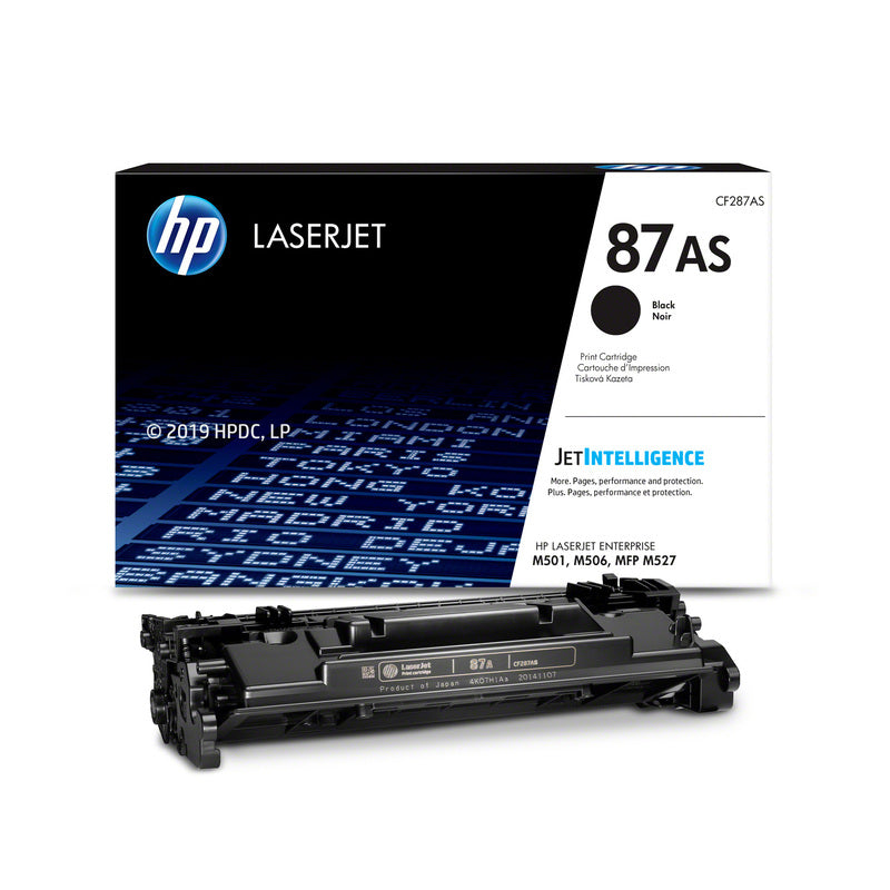 HP 87AS Original Toner Cartridge for HP LaserJet Enterprise M506dh, M506dn, M506n, M506x, Flow MFP M527c, M527z, M527dn, M527f, M501dn, Pro M501dn, M501n Printers atomoffice