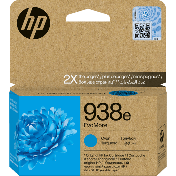 HP 938e EvoMore Original Ink Cartridge for HP OfficeJet Pro 9120, 9110b , 9120b, 9130, 9130b All In One Printers atomoffice