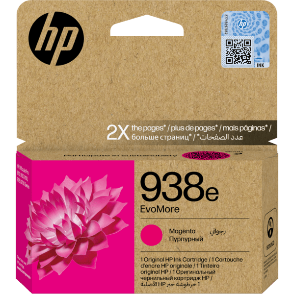 HP 938e EvoMore Original Ink Cartridge for HP OfficeJet Pro 9120, 9110b , 9120b, 9130, 9130b All In One Printers atomoffice