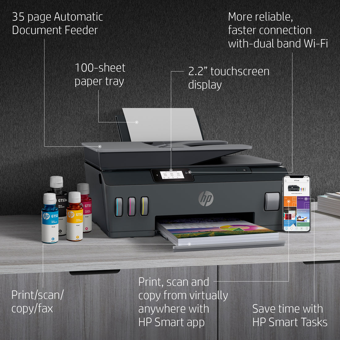 HP Smart Tank 615 Wireless All-in-One Printer atomoffice
