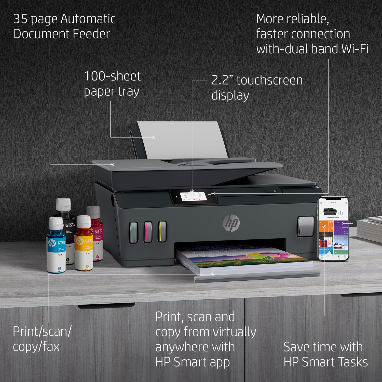 HP Smart Tank 615 Wireless All-in-One Printer