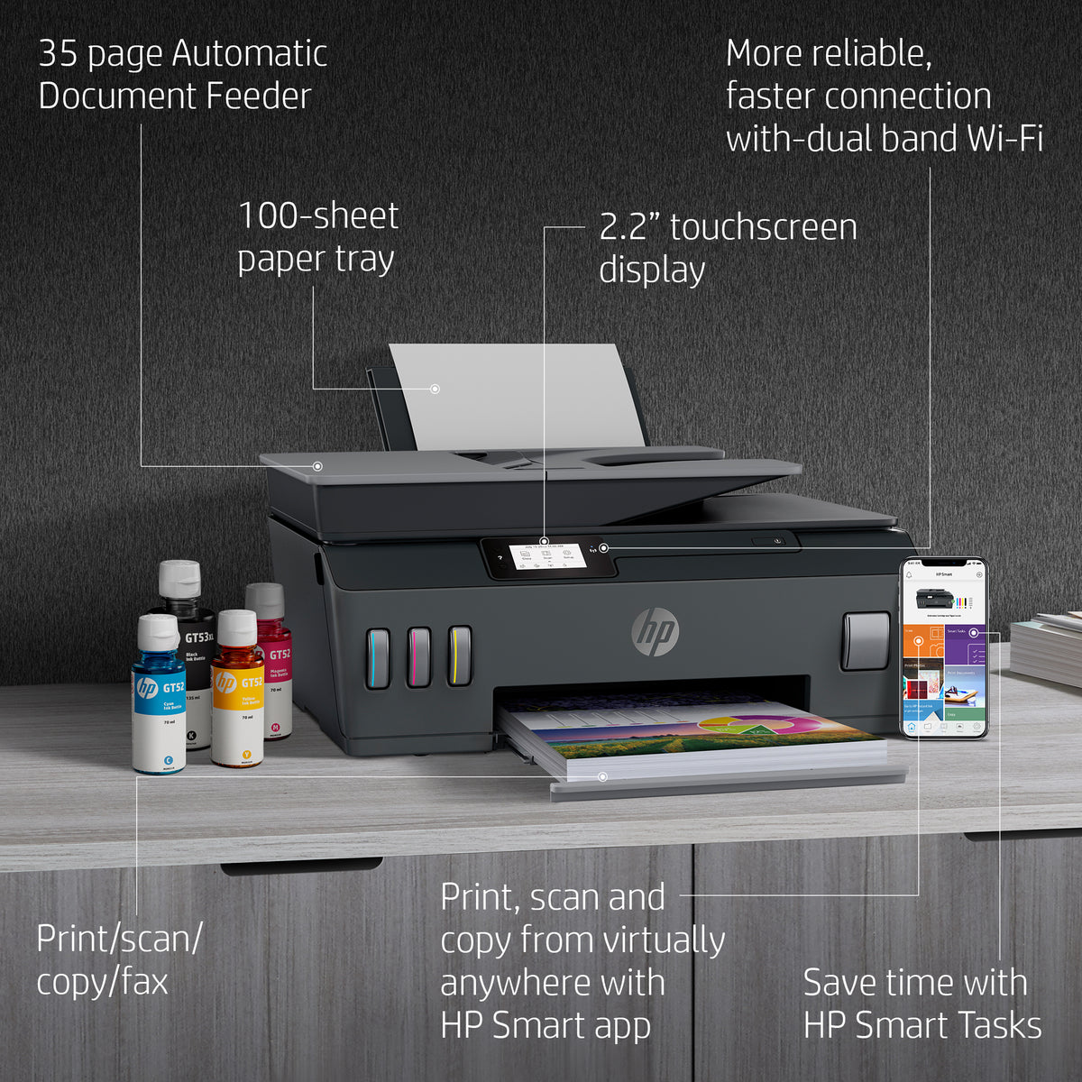HP Smart Tank 615 Wireless All-in-One Printer atomoffice