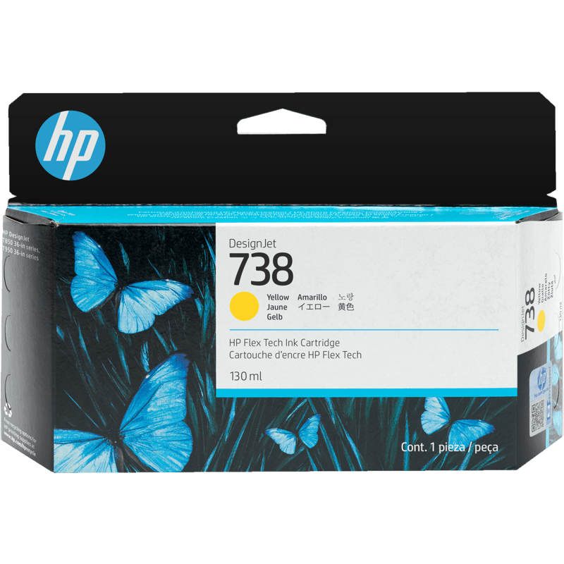 HP 738 130ml DesignJet Original Ink Cartridge