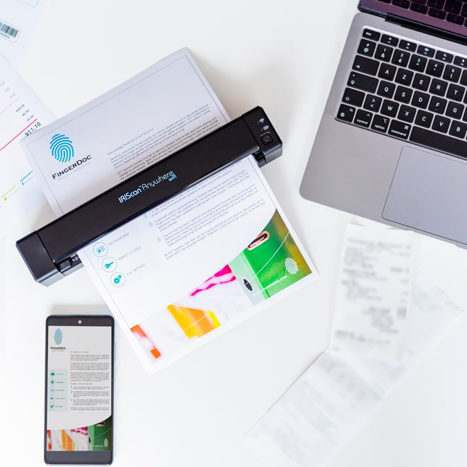 IRIScan Anywhere 6 WiFi Portable Wireless Document Scanner atomoffice