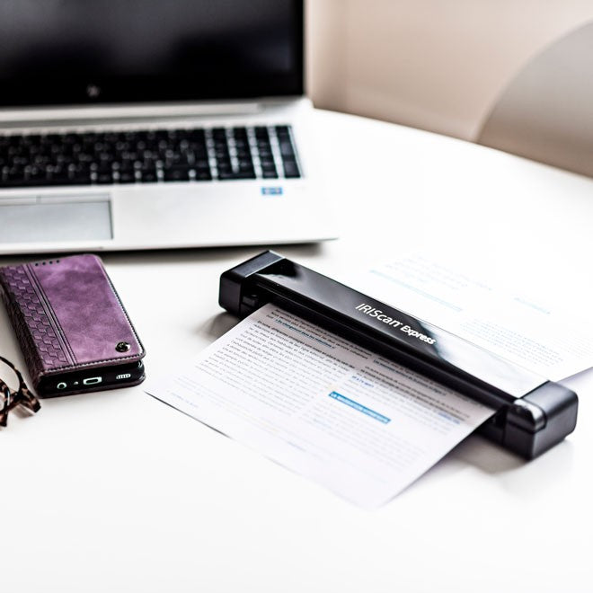 IRIScan Express 4 Portable USB Sheetfed Document Scanner atomoffice