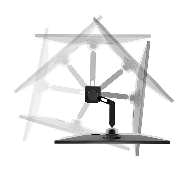 LG UltraFine Ergo UN880 4K UHD IPS Monitor, USB-C 60W, Ergonomic Clamp Stand - DP, HDMI atomoffice