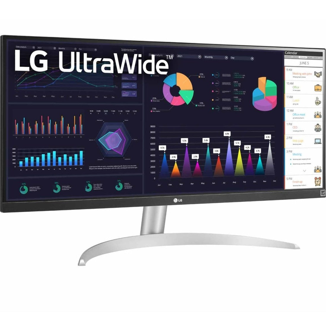 LG 29&quot; 29WQ600-W Flat UltraWide FHD Monitor IPS Panel 100Hz- DP,HDMI,USB-C atomoffice