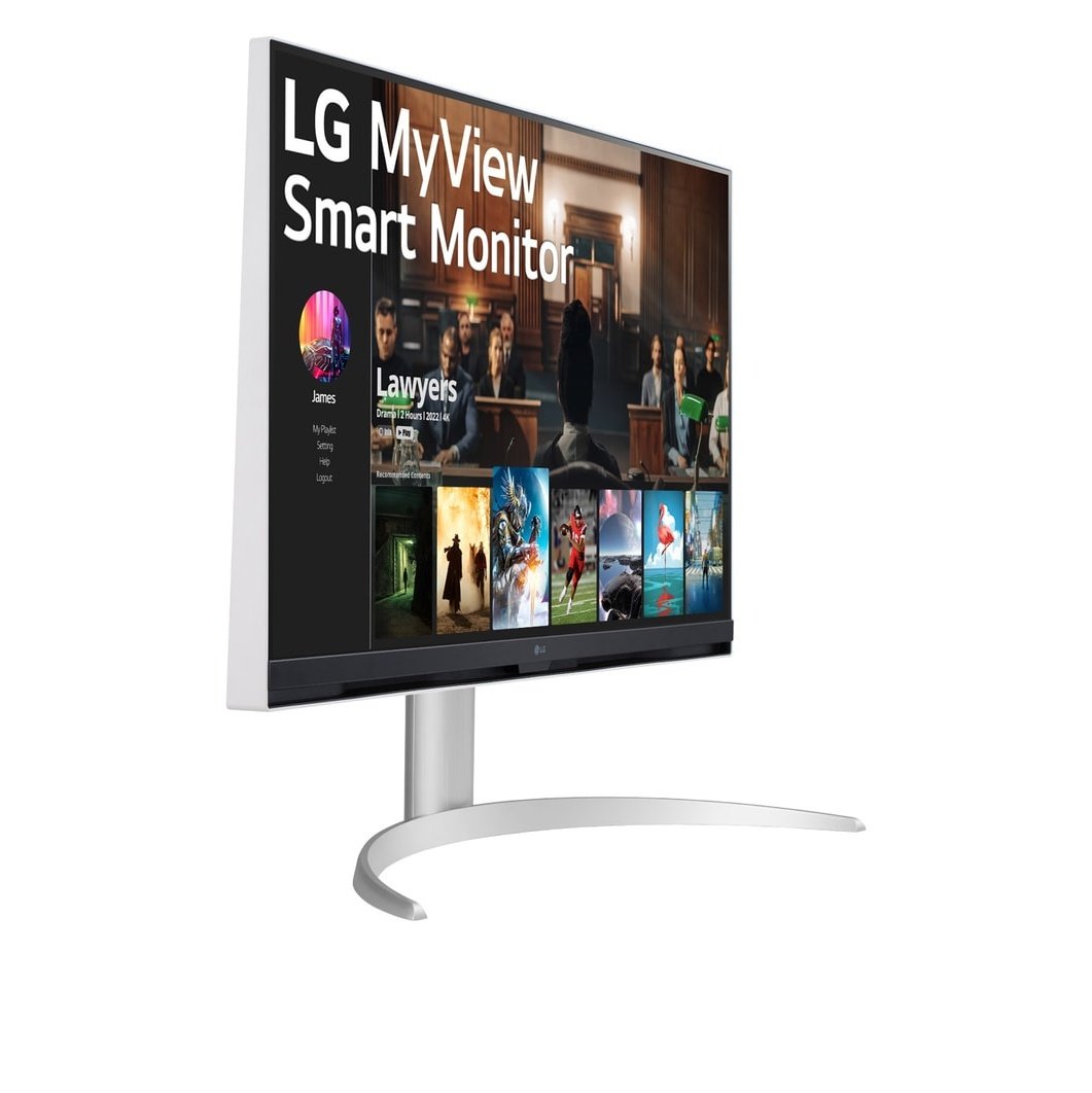 LG 32&quot; 32SQ730S-W Flat UHD MyView Smart-VA Panel, 60Hz- HDMI,USB